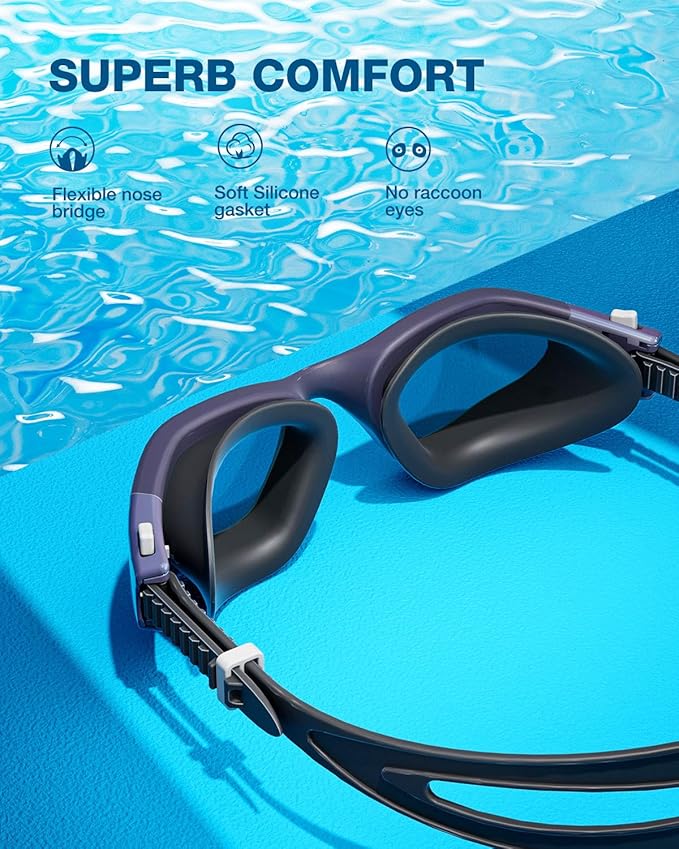 ZIONOR Swim Goggles, G1 SE Swimming Goggles Anti-fog for Adult Men Women-StrideForce Fitness