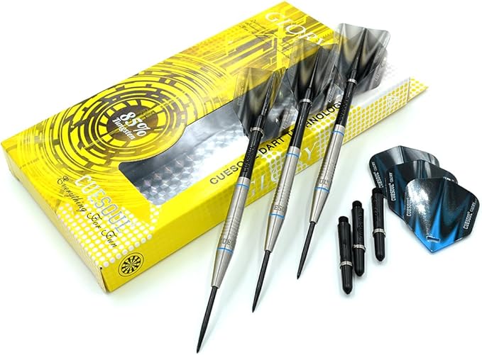 CUESOUL Professional Tungsten Steel Tip Dart Set 85% Tungsten 22g/24g/26g-Glory Series-StrideForce Fitness