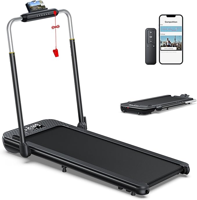 WELLFIT Walking Pad Treadmill with 10% Auto/Manual Incline for Home Office Apartment– 360 LBS Capacity, Under Desk Treadmill with Hiking Climbing Mode for Efficient Fat-Burn, Wide Running Belt-StrideForce Fitness