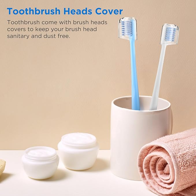 V-Shaped Orthodontic Toothbrush for Braces, Soft Bristles, 6 Count, with Interdental Brushes