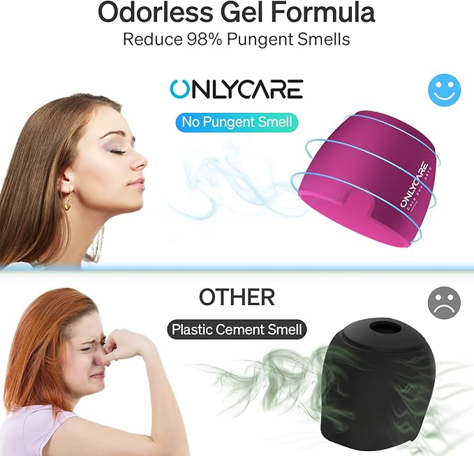 ONLYCARE Migraine Relief Cap, Upgraded Odorless Migraine Ice Head Wrap, Headache Relief Hat for Migraine, Hot Pink-StrideForce Fitness