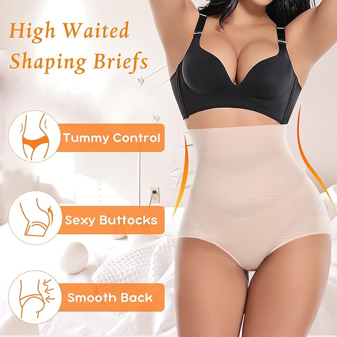 Tummy Control Shapewear Panties for Women High Waisted Body Shaper Slimming Shapewear Underwear Girdle Panty-StrideForce Fitness