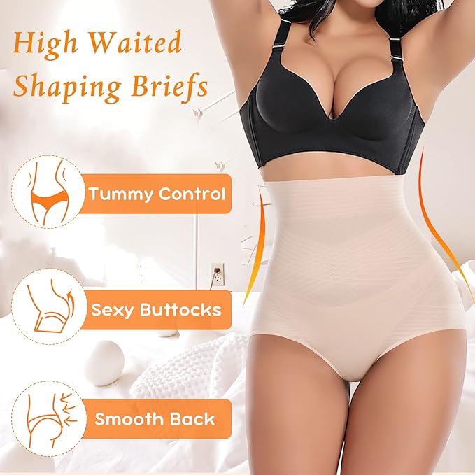 Tummy Control Shapewear Panties for Women High Waisted Body Shaper Slimming Shapewear Underwear Girdle Panty-StrideForce Fitness