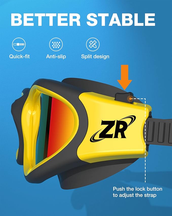 ZIONOR G1 Polarized Swimming Goggles for Unisex Adult Women Anti Fog 100% Anti UV Diving Goggles-StrideForce Fitness