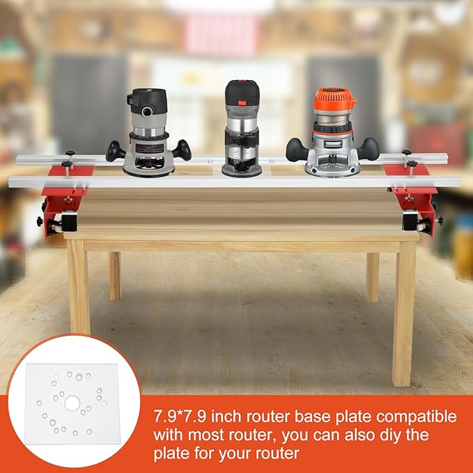 Howaoo Router Sled, Portable and Easy to Adjust Slab Flattening Jig, 60 inches Router Sled for Flattening Slabs, Trimming Planing Machine for Wood Flattening, Home DIY-StrideForce Fitness