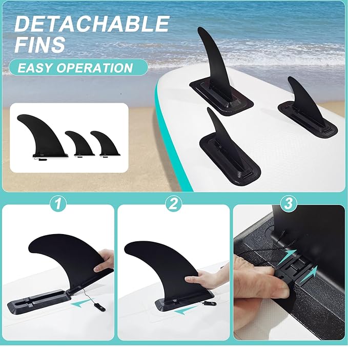 10' Inflatable Stand Up Paddle Board, Ultra-Light Wide Yoga Board for All Skill Levels with Premium SUP Paddleboard Accessories, 84L Waterproof Bag, Non-Slip Comfort Deck for Youth & Adults-StrideForce Fitness