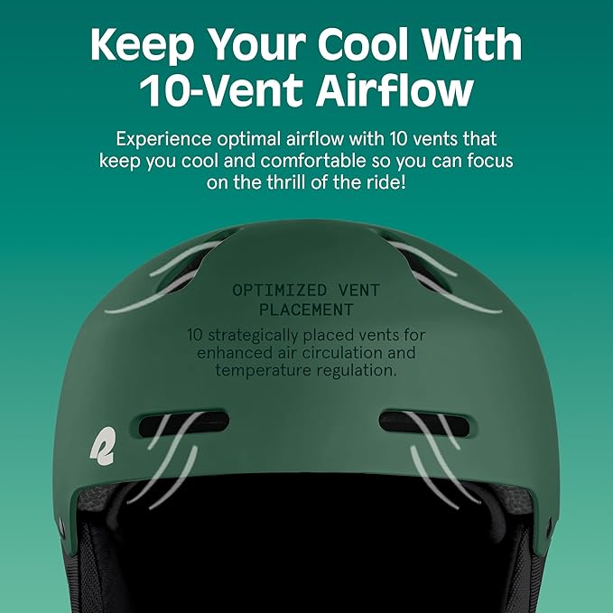 Retrospec Comstock Ski Helmet - Snowboard Helmet for Adults & Youth - Adjustable Fit Snow Helmet with Protective Shell and Breathable Vents for Men, Women, Boys & Girls-StrideForce Fitness