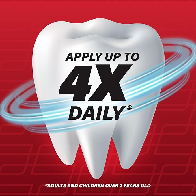 Orajel Rescue Relief Pen with Menthol Cooling Gel for Instant Pain Relief of Tooth & Gum, Mouth Sores, Braces and Denture Irritation, Touch-Free Silicone Applicator, 0.07 oz (2-Pack)