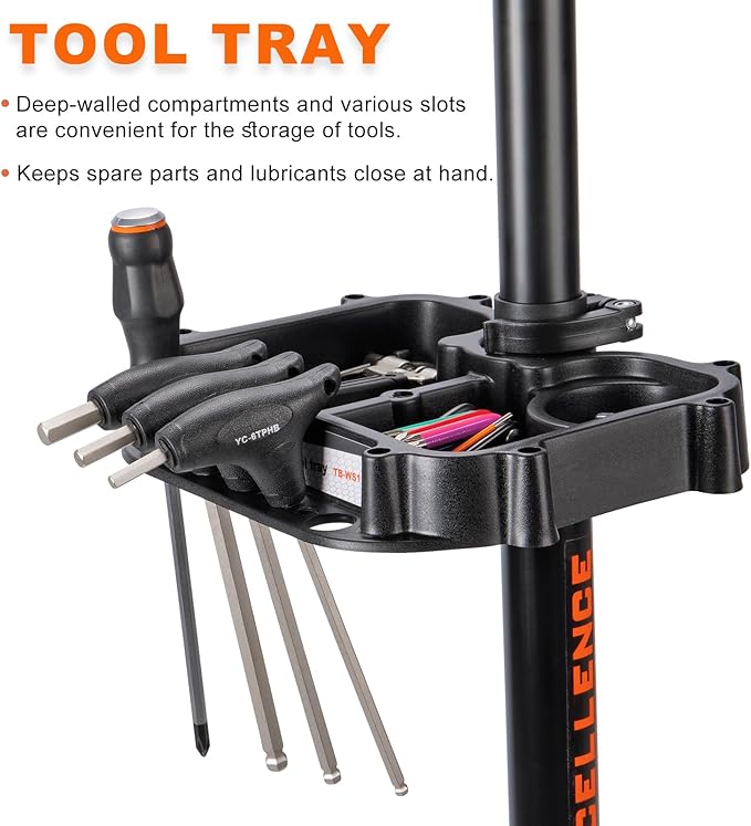 E-Bike Repair Stand (Max load 110lbs/50kg) - Bike Stand for Maintenance Workstand - Ebike Repair Stand Shop Home Mechanics for Mountain Bike and Road Bike (TB-WS51)-StrideForce Fitness