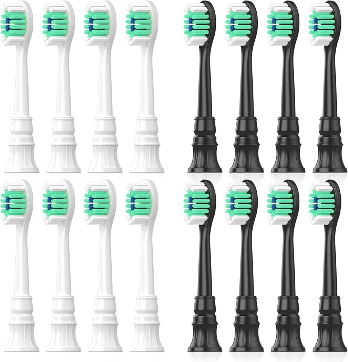Lanveda Replacement Toothbrush Heads Compatible with Philips Sonicare Replacement Heads, Replacement Brush Head Compatible with Phillips Sonicare 4100 5100 5300 6100 Electric Toothbrush, 16 Pack