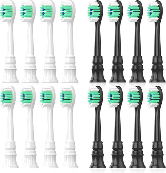 Lanveda Replacement Toothbrush Heads Compatible with Philips Sonicare Replacement Heads, Replacement Brush Head Compatible with Phillips Sonicare 4100 5100 5300 6100 Electric Toothbrush, 16 Pack