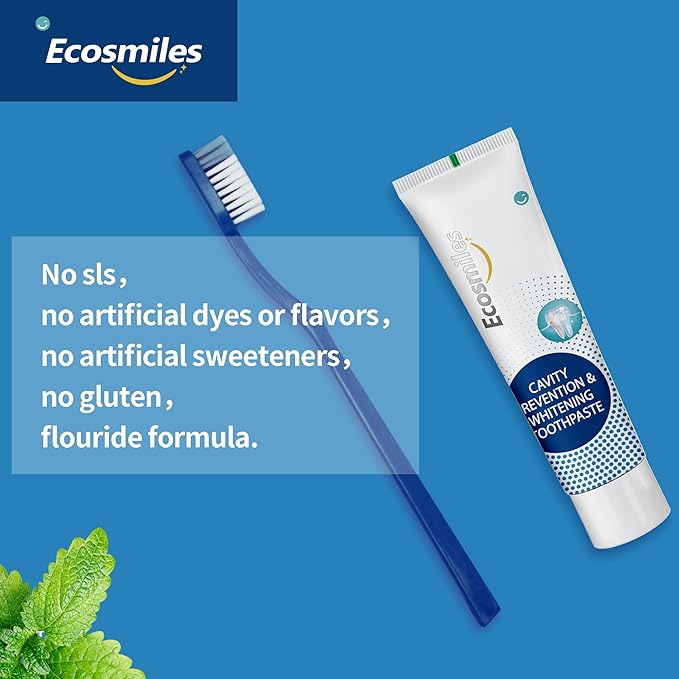 Fluoride Anticavity Toothpaste for Adults, Cavity Protection Teeth Whitening with Xylitol and Remineralizing Hydroxyapatite, Tartar Remover SLS Free, Tooth Decay Enamel Repair, Mint 3.52 OZ