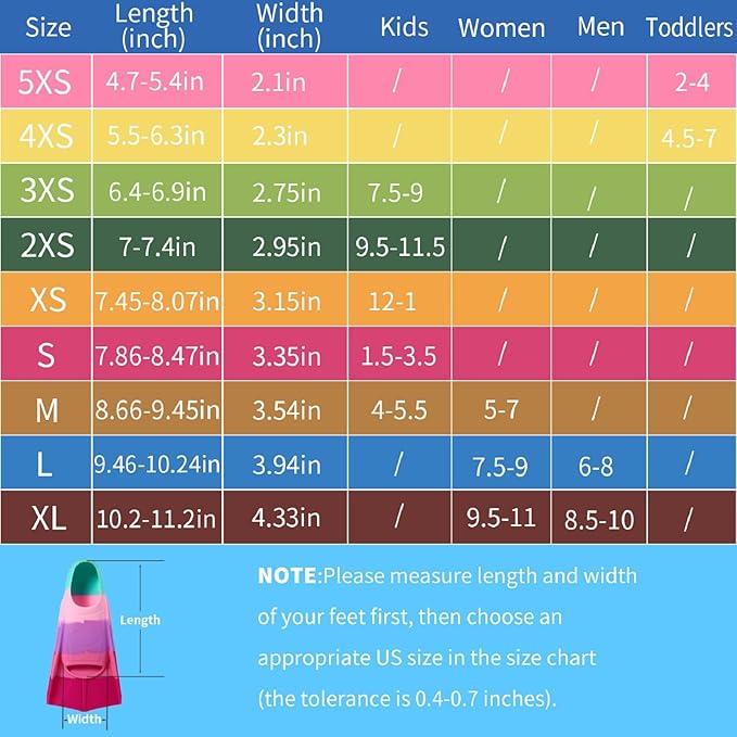 Kids Swim Fins,Short Kids Fins Youth Swimming Flippers for Lap Swimming Training for Children Girls Boys Beginners-StrideForce Fitness