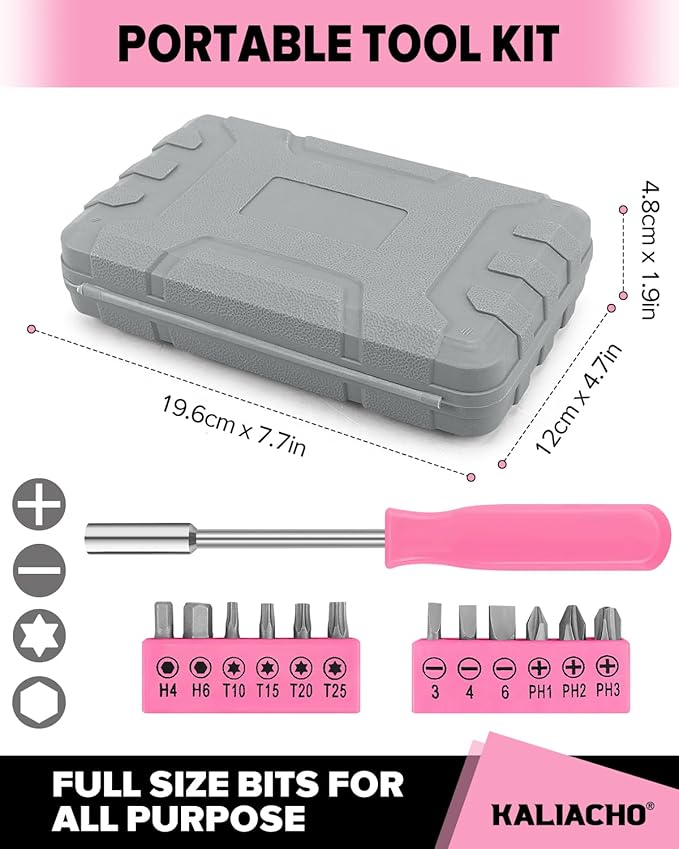 24pcs Home DIY Tool Kit for Household, Office & Garage - General Repair Small Hand Tool Set with Storage Case-StrideForce Fitness