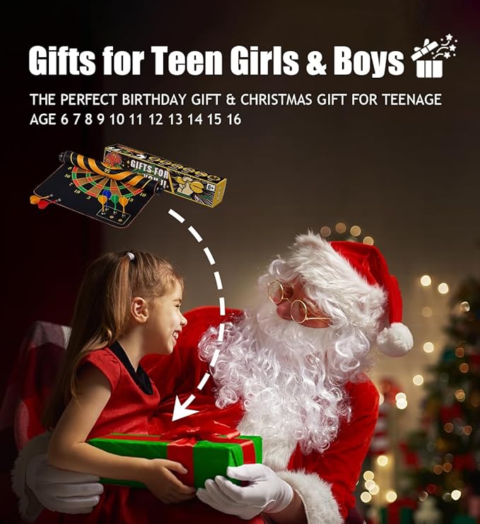 Magnetic Dart Board for Kids, Gifts Ideas for Teenage Boys Girls, Dartboard Toys for Teen Age 6 7 8 9 10 11 12 13 14 15 16 Years-StrideForce Fitness