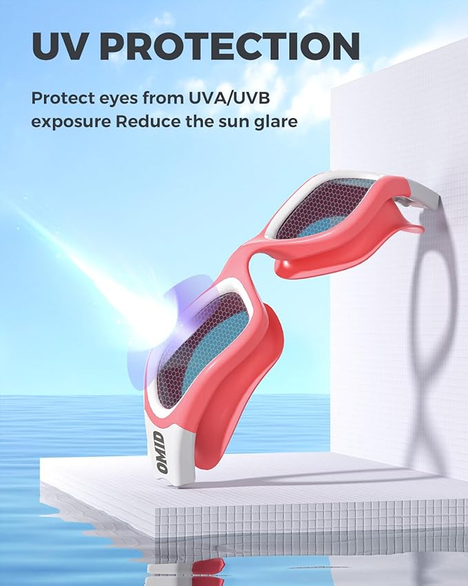 OMID Swim Goggles, P2 Polarized Swimming Goggles for Men Anti-fog Goggles Swimming for Adult Women-StrideForce Fitness