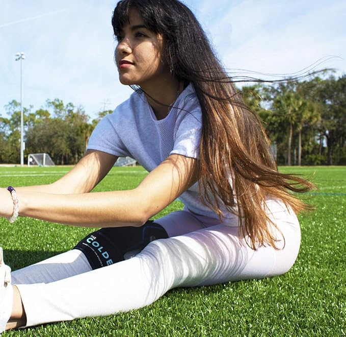 The Coldest Knee Ice Pack Wrap, Hot and Cold Therapy - Reusable Compression Best for Meniscus Tear, Injury Recovery, Bursitis Pain Recovery, Sprains, Swelling and Rheumatoid Arthritis-StrideForce Fitness