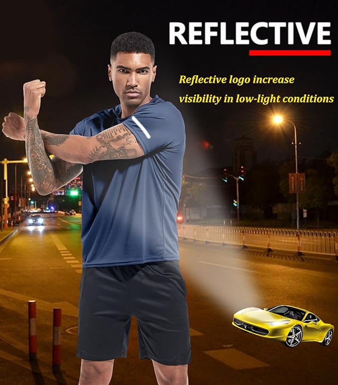 Boyzn 1, 3, 5 or 7 Pack Men's Workout Running Shirts, Dry Fit Moisture Wicking T-Shirt, Gym Athletic Short Sleeve Tee Shirts-StrideForce Fitness