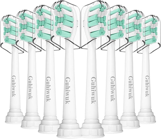 Replacement Toothbrush Heads for Philips Sonicare: Electric Toothbrush Replacement Heads Compatible with Sonicare Plaque Control ProtectiveClean 4100 5100 6100 C2 G2 W2, 8 Pack