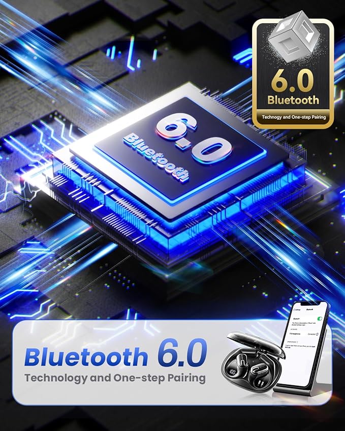 Open Ear Earbuds Bluetooth Headphones Wireless - 80Hrs Playtime Wireless Earbuds with IPX7 Waterproof Touch Control Earphones Sport with 18.2mm Drivers Stereo Sound Bluetooth 6.0 for Running Fitness-StrideForce Fitness