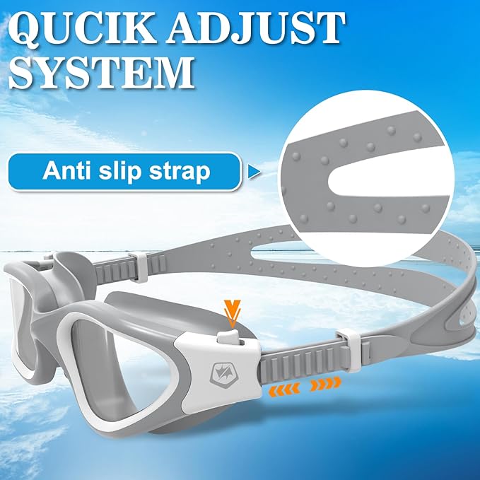WIN.MAX Polarized Swimming Goggles Swim Pool Goggles Anti Fog Anti UV No Leakage Clear Vision for Men Women Adults Teenagers-StrideForce Fitness