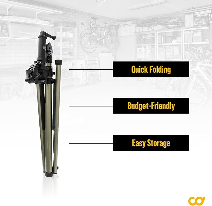 BikeHand Bike Repair Stand | Lightweight & 360 Adjustable Home Bicycle Mechanics Workstand w/Magnetic Tool Plate | Quick Release Portable Bike Maintenance Stand for Mountain & Road Bike-StrideForce Fitness