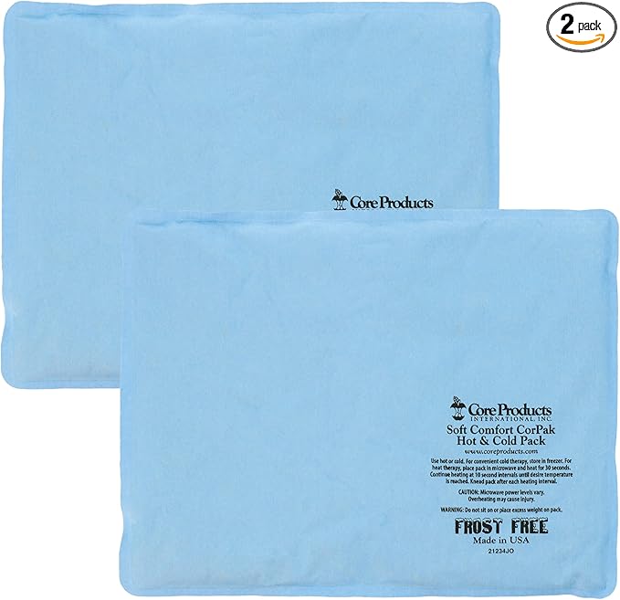 Core Products Soft Comfort CorPak, No Frost Hot and Cold Therapy Pack - 10" x 13", Made in The USA- 2 Pack-StrideForce Fitness
