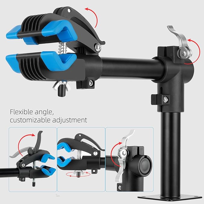 Urban Deco Bike Repair Stand Bench Mount Bike Stand Wall Mounted Bike Work Stand Bicycles Maintenance Rack Bike Clamp for Road Mountain Bike,Road Bike-StrideForce Fitness