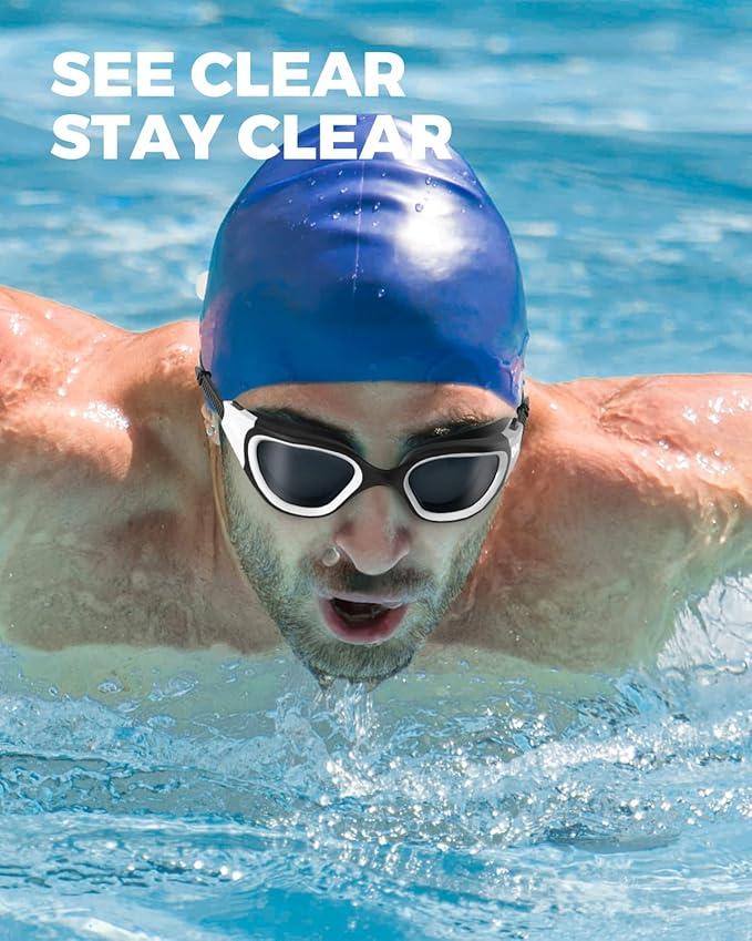 OMID Swim Goggles, P2 Polarized Swimming Goggles for Men Anti-fog Goggles Swimming for Adult Women-StrideForce Fitness