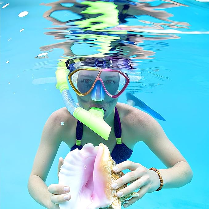 Scuba Diving Mask for Adults - Premium Anti-Fog Snorkeling Mask Comfortable & Leak-Proof Swim Goggles with Nose Cover for Scuba Diving, Snorkeling & Underwater Adventures-StrideForce Fitness