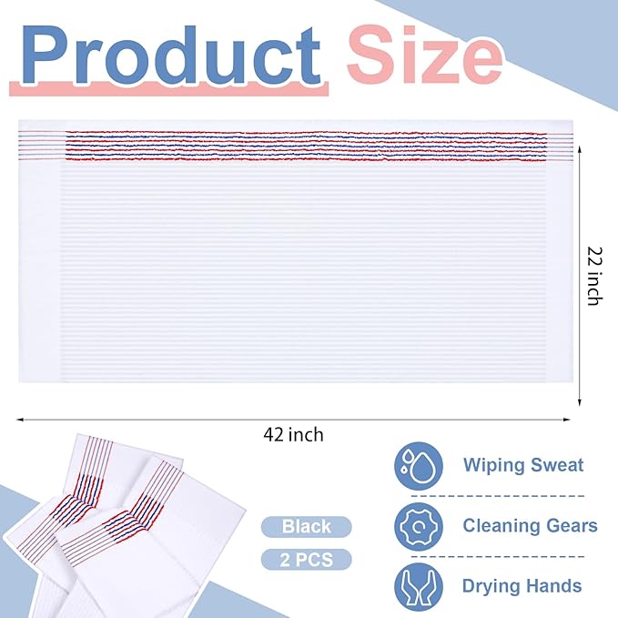 Mixweer Caddy Golf Towel 22" x 42" Large Caddy Towel Camping Sport Towels Cotton Soft Towels for Man Golf Lovers-StrideForce Fitness