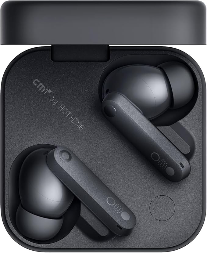 CMF Buds Pro 2 Wireless Earbuds with Smart Dial, 50dB Hybrid Noise Cancelling Earbuds Wireless Bluetooth 5.3, 11mm Bass with LDAC, 6 Hi-Res Audio Mics, 43H Playtime, Fast Charging Case, Dark Grey-StrideForce Fitness