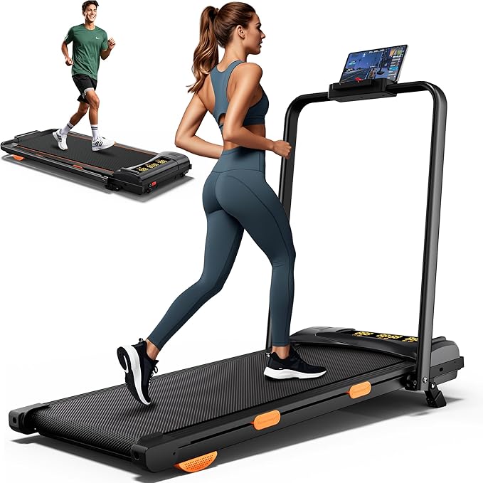 340lb Capacity Walking Pad Treadmill with 12% Incline, Big LED Display Under Desk Treadmill Support Full Manual/3-Preset Countdown/App Mode, Portable Treadmills for Small Spaces-StrideForce Fitness