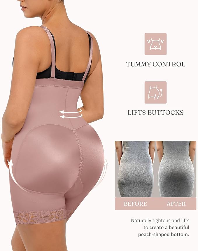 FeelinGirl Faja Body Shaper Tummy Control Shapewear for Women Butt Lifter Post Surgery Fajas Postparto Para Mujer-StrideForce Fitness