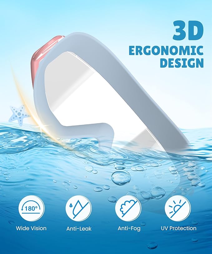 NSSIW Swim Goggles Swimming Kids-Goggles: Anti Fog No Leak with Nose Clip Earplugs for Girls Boys Youth 6-14 3 Pack-StrideForce Fitness