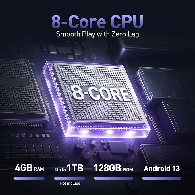 AGPTEK 5'' 128GB MP3 Player with Bluetooth and WiFi, T09 Touch Screen Andriod 13 Music Player with Spotify, Audible, YouTube, Up to 1TB-StrideForce Fitness