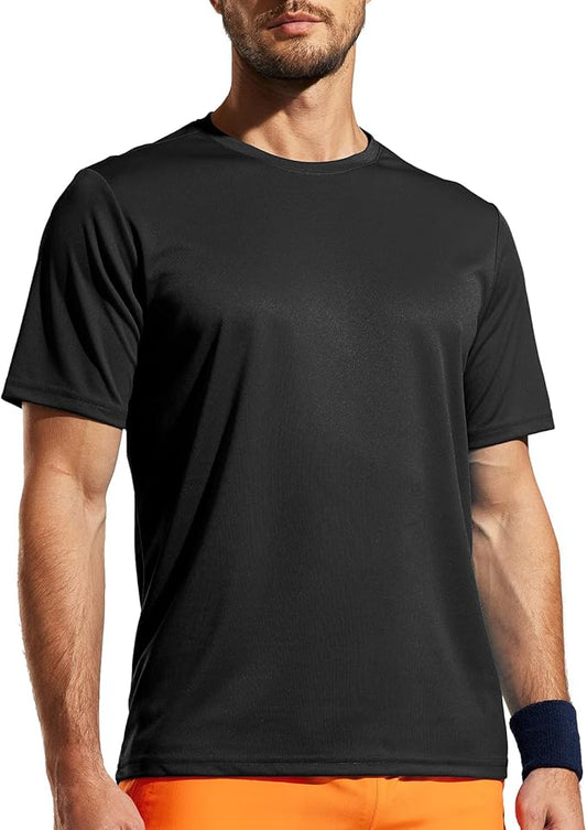 MIER Men's Quick Dry Workout Shirts Moisture Wicking Running Athletic Performance T-Shirts Recycled Polyester Top Tee-StrideForce Fitness