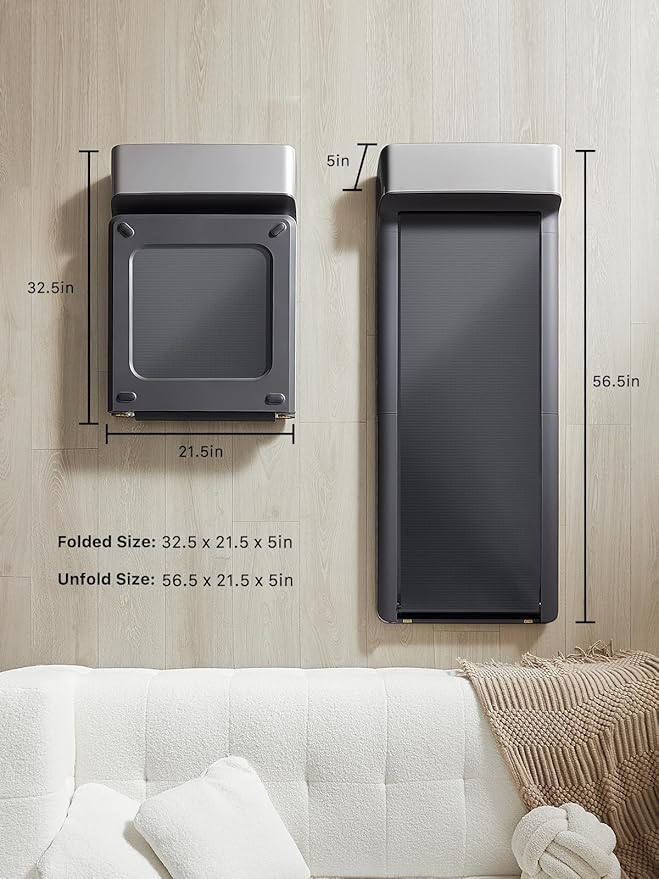 WALKINGPAD Foldable Walking Pad Treadmill for Home Office, Under Desk Treadmill with Adaptive Speed Control, Compact Design for Small Spaces, No Assembly Needed-StrideForce Fitness