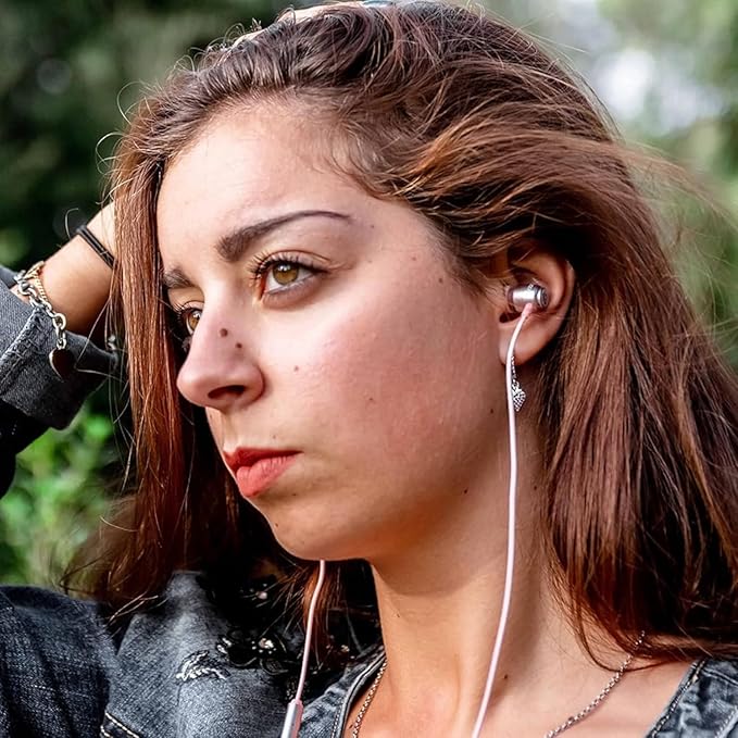 LUDOS Clamor USB C Headphones for iPhone 17 16 15 Pro Max Plus Air iPad Pro, 5 Years Warranty, USB-C Earbuds for Samsung Galaxy S24 S23 Ultra S22 S21 FE S20 A55 A54 A53, USB Type C Earphones - Pink-StrideForce Fitness