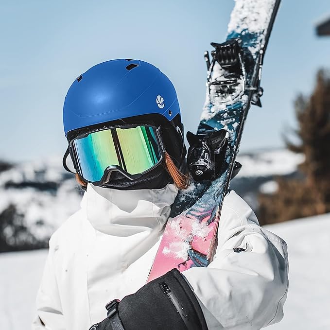 VANRORA Ski Helmet, Snowboard Helmet for Men & Women, Climate Control Venting, Dial Fit, Goggles Compatible, Removable Fleece Liner and Ear Pads, Safety-Certified-StrideForce Fitness