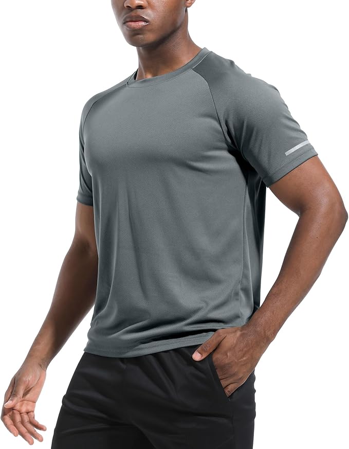 Boyzn 1, 3, 5 or 7 Pack Men's Workout Running Shirts, Dry Fit Moisture Wicking T-Shirt, Gym Athletic Short Sleeve Tee Shirts-StrideForce Fitness