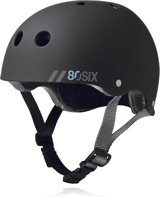 80SIX Triple Certified Multisport Helmet - Ideal for Bike, Scooter, Skateboard, Roller Skate and Inline Skate-StrideForce Fitness