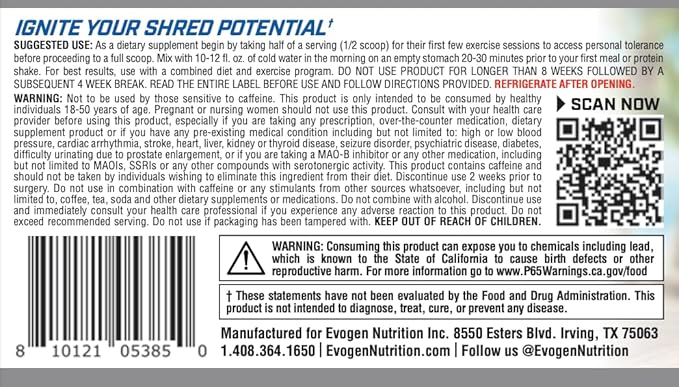 Evogen Evoburn - Thermogenic Fat Burner for Men & Women | Energy, Focus & Appetite Control | Advanced Metabolism Booster Fat Burner Formula with MitoBurn & Caffeine | Strawberry Lemonade | 30 Servings-StrideForce Fitness