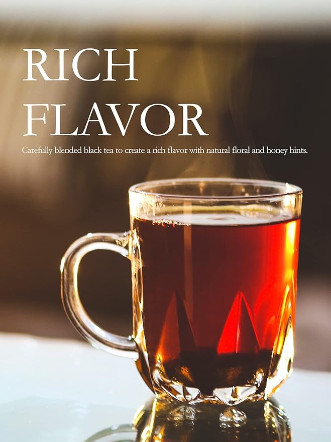 TeeLux Decaf Black Tea Bags, Smooth & Full-Bodied Taste, Premium Decaffeinated Black Tea, 100 Count Tea Bags