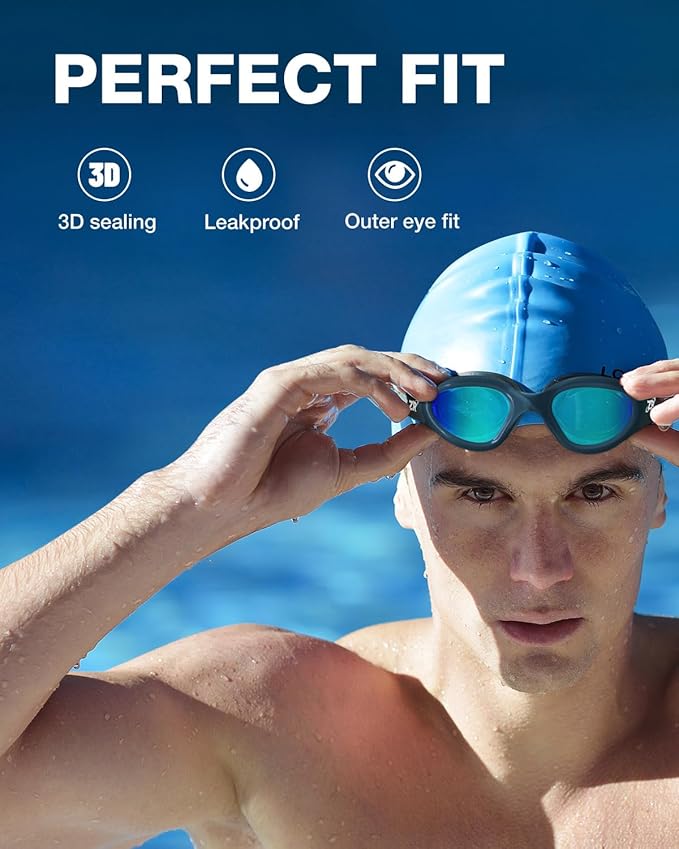 ZIONOR G1 Polarized Swimming Goggles for Unisex Adult Women Anti Fog 100% Anti UV Diving Goggles-StrideForce Fitness