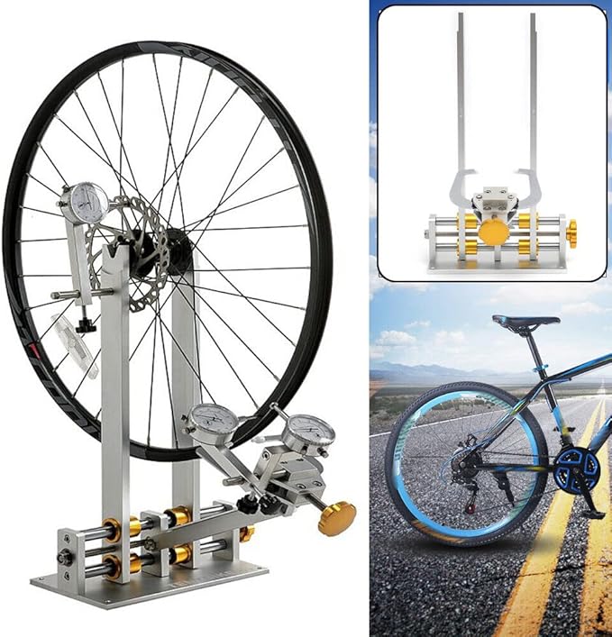 LYNICESHOP Wheel Truing Stand, 10"-29" Bicycle Wheel Truing Stand Bike Hub Maintenance Platform Repair Tool Kit Professional Bicycle Wheel Repair Truing Bearing Stand-StrideForce Fitness