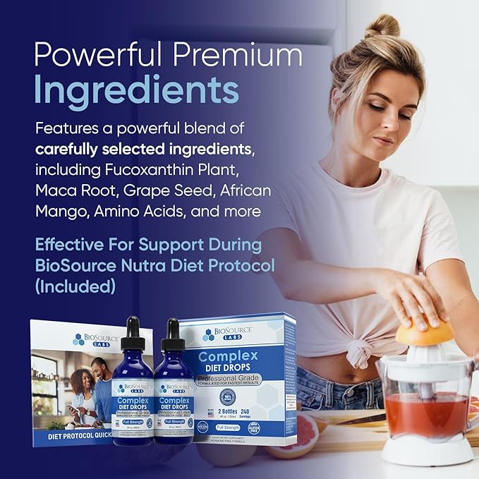 Complex Diet Drops – Best Natural Drops for Men and Women (2 Bottle Pack) - 60 Day Supply-StrideForce Fitness