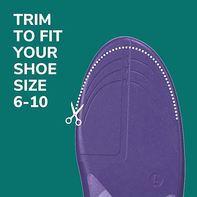 Dr. Scholl’s Prevent Pain Insoles for Women, Size 6-10, 1 Pair: The Only Proven Insole to Prevent Lower Body Pain - Arch Support Shoe Inserts for Women, Protect Against Lower Back, Knee and Foot Pain-StrideForce Fitness