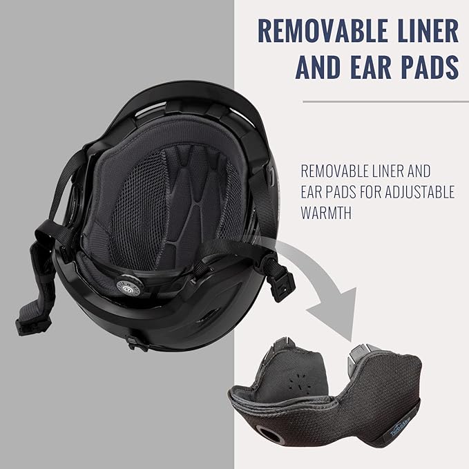 Ski and Snowboard Helmet - Active Ventilation, Audio Compatible Snow Sports Luxury Helmet With ASTM Standard Safety for Men, Women and Youth-StrideForce Fitness