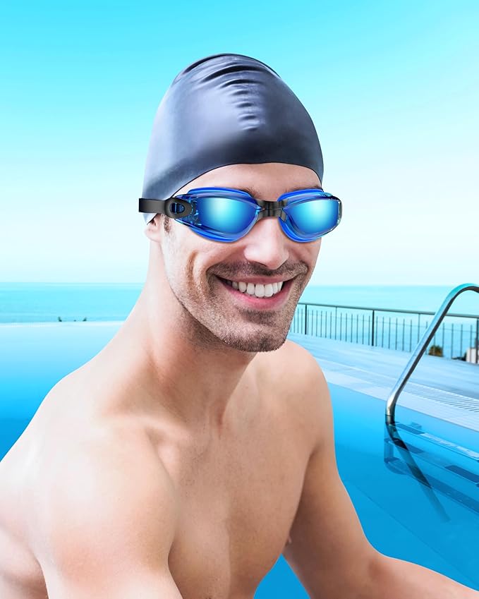 Aegend Swim Goggles, Swimming Goggles No Leaking Full Protection Adult Men Women Youth-StrideForce Fitness